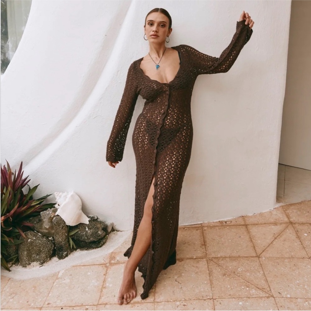 Vrg Grl crochet knit dress